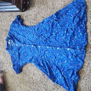 Blue flower gap dress